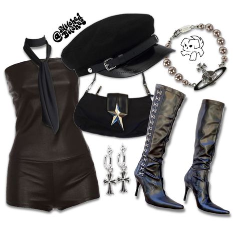 Party Outfit Layout, Vivienne Westwood Street Style, Vivienne Westwood Outfits, Vivienne Westwood Outfit, Outfit Y2k Aesthetic, Pop Star Outfit, Vivienne Westwood Clothes, Vivienne Westwood Style, Woods Outfit