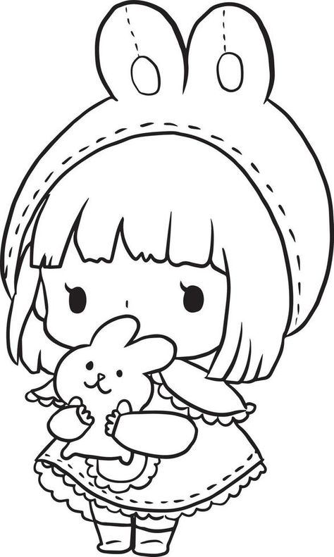 página para colorear princesa kawaii estilo lindo anime dibujos animados dibujo ilustración vector garabato Hello Kitty Colouring Pages, Abstract Coloring Pages, Hello Kitty Coloring, Princess Coloring Pages, Unicorn Coloring Pages, Easy Coloring Pages, Cute Doodles Drawings, Lisa Frank, Cool Coloring Pages