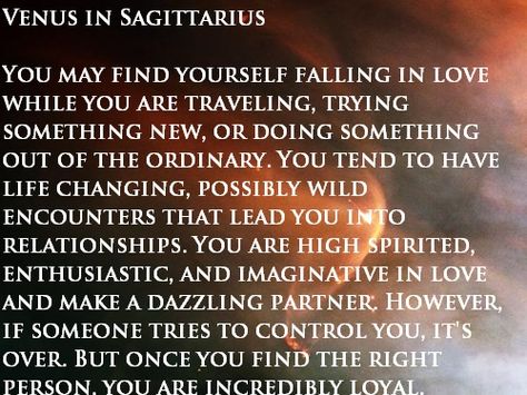 Venus Meaning, Venus In Sagittarius, Venus Facts, Mars In Sagittarius, Venus Sign, Sagittarius Moon, Sagittarius Man, Scorpio Zodiac Facts, Astrology Planets