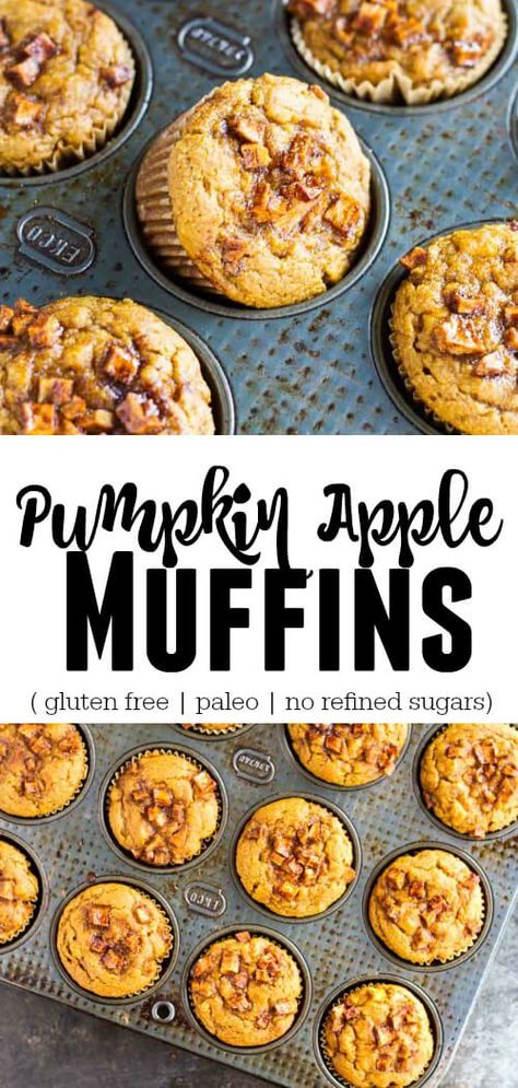 Apple Muffins Gluten Free, Paleo Apple Recipes, Gluten Free Apple Muffins, Lotus Recipe, Gluten Free Apple Recipes, Paleo Pumpkin Recipes, Pumpkin Apple Muffins, Paleo Apple, Muffins Gluten Free