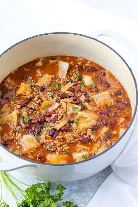 Turkey Cabbage Patch Soup Cabbage Patch Soup Recipe, Turkey Cabbage Soup, Cabbage Patch Soup, Turkey Cabbage, Healthy Cabbage Soup, Ground Turkey Soup, Turkey Soup Recipe, Slow Cooker Turkey, Healthy Sweet Snacks