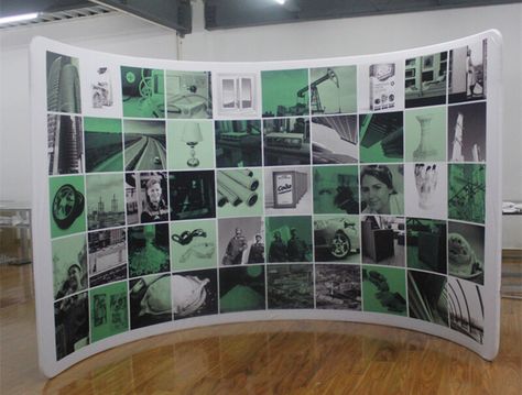 Curved Wall Backdrop Curved Backdrop, Curved Backdrop Wall, Circular Exhibition Design, Monitor Display Exhibition, Exhibition Introduction Wall, Curved Exhibition Stand, Exhibition Title Wall, Tradeshow Banner, Fabric Display