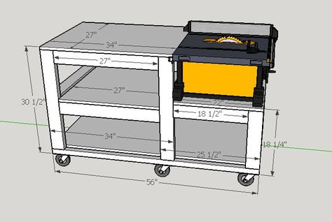 Table Saw Nesting Bench Plans Dewalt Table Saw, Woodworking Plans Workbench, Saw Station, Table Saw Station, Garage Workbench Plans, Table Saw Workbench, Portable Table Saw, Table Saw Stand, Woodworking Table Saw