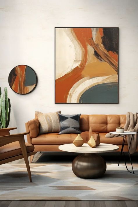 Stir the Soul: Dive into Organic Modern Art! - Quiet Minimal Modern Organic Painting, Modern Organic Art, Organic Modern Art, Organic Painting, Environmental Artwork, Organic Art, Modern Organic, Art Experience, Living Room Spaces