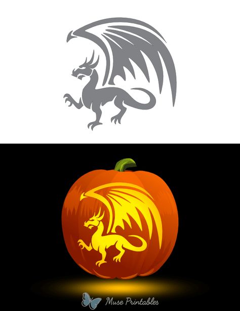 Fourth Wing Pumpkin Carving, Dragon Pumpkin Carving Stencil, Dragon Pumpkin Stencil, Dragon Pumpkin Carving, Dragon Pumpkin, Free Pumpkin Carving Stencils, Pumpkin Carving Stencil, Pumpkin Carving Stencils Free, Pumpkin Stencils Free