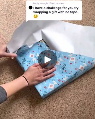 3.3M views · 39K reactions | How to wrap a gift using no tape! | How to wrap a gift using no tape! | By MetDaan Creative | Facebook Wrapping Hacks, Metdaan Diy, Wrap A Gift, Wrapping Techniques, Gift Wrapping Techniques, How To Wrap, Door Wreaths Diy, Ideas Hogar, Wrapping Gifts