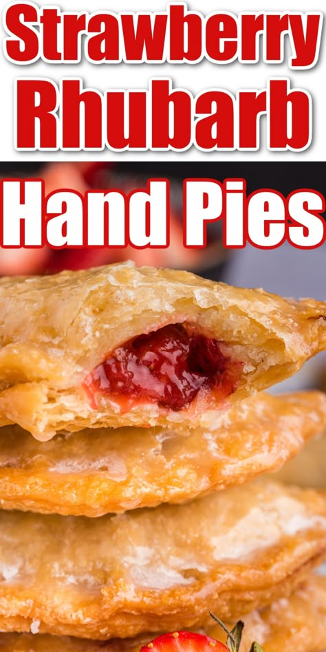 Strawberry Rhubarb Hand Pies, Hand Pies Recipes, Rhubarb Hand Pies, Strawberry Rhubarb Pie Filling, Strawberry Rhubarb Recipes, Rhubarb Scones, Strawberry Hand Pies, Tart Strawberry, Strawberry Rhubarb Pie Recipe