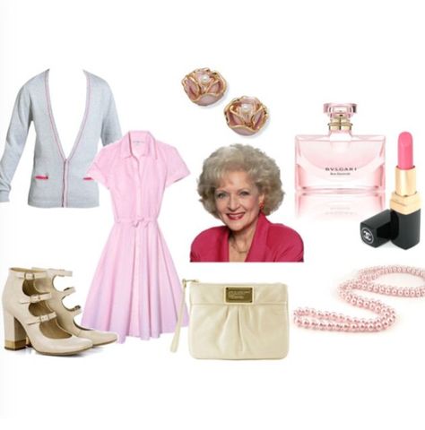 I'm a ROSE NYLUND Rose Nylund Outfits, Golden Girls Costumes, Rose Nylund, Old Lady Costume, Friend Ideas, Class Outfits, Character Clothes, Girls Costumes, Clothes Wishlist