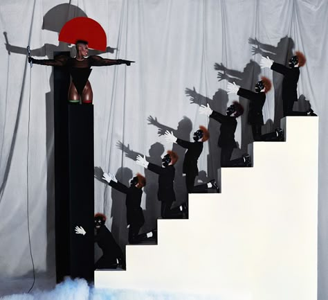 Jean Paul Goude Jean Paul Goude, Stage Photography, Stage Set Design, Grace Jones, Stage Set, Photoshoot Concept, Amazing Grace, Stage Design, Jean Paul