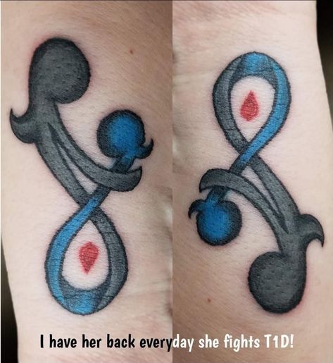 Tattoos For Type 1 Diabetics, T1d Tattoo, T1d Mom, Awareness Tattoo, Mom Tattoo, Bug Tattoo, Ribbon Tattoos, Mother Tattoos, Tattoo For Son