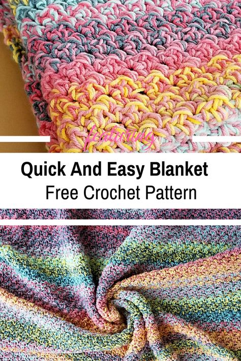 Quick And Easy Crochet Blanket, Easy Crochet Blanket Pattern, Easy Blanket, Crochet Feather, Crochet Unique, Crochet Blanket Pattern Easy, Crochet Geek, Crochet For Beginners Blanket, Easy Crochet Blanket