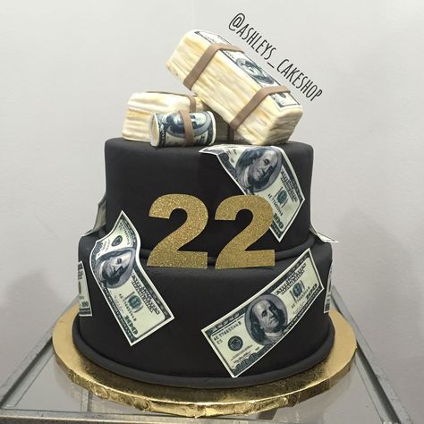 Money Birthday Cake For Men, Money Cake Ideas For Men, Money Themed Cake, Birthday Cake Money, Money Birthday Cake, Bourbon Cake, Birthday Cake For Boyfriend, Cake Designs For Boy, Cake For Boyfriend