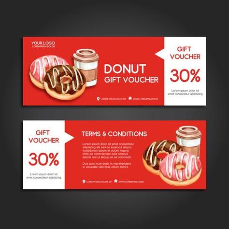 Food Template Design, Creative Watercolor, Food Discount, Discount Ad, Voucher Design, Shape Vector, Ads Creative Advertising Ideas, Watercolor Vector, Discount Design