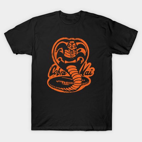 A trick or treat? Get your Cobra Kai Halloween costume outfit, mask or choice item here! An awesomely cool dark orange grunge 'pumpkin' jack-o-lantern stencil cutout with a retro vintage distressed effect. Makes the perfect gift for all fans and afficianados. Sweep The Leg. Strike First. Strike Hard. No Mercy! Ok then, I'll have some candy :) -- Choose from our vast selection of Crewneck and V-Neck T-Shirts to match with your favorite design to make the perfect custom graphic T-Shirt. Pick your Cobra Kai T Shirt, Orange Grunge, The Karate Kid 1984, News Logo, The Karate Kid, Cobra Kai Dojo, Karate Martial Arts, Karate Kid Cobra Kai, Kid Cobra