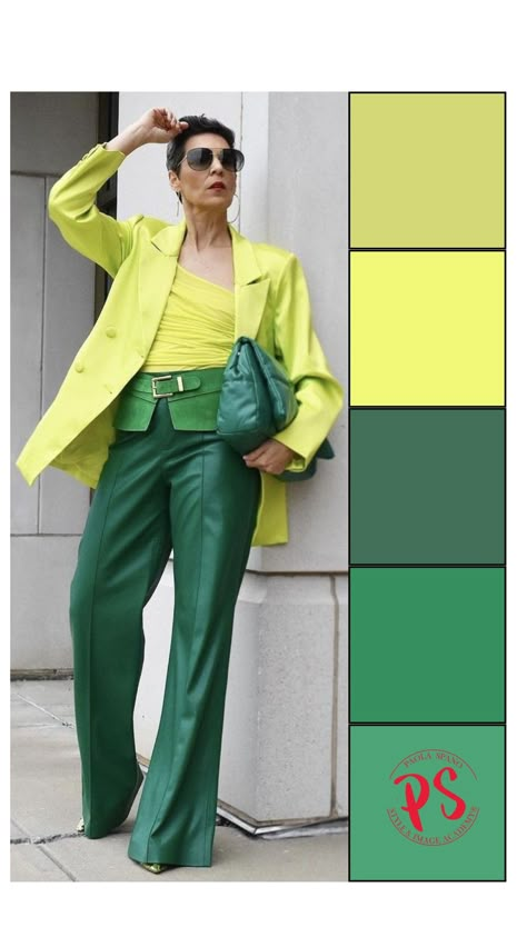 Lime Trousers Outfit, Color Matching Clothes, Monday Outfit, Colour Blocking Fashion, Green Outfits, Color Outfits, Colour Combinations Fashion, Color Combos Outfit, Color Blocking Outfits