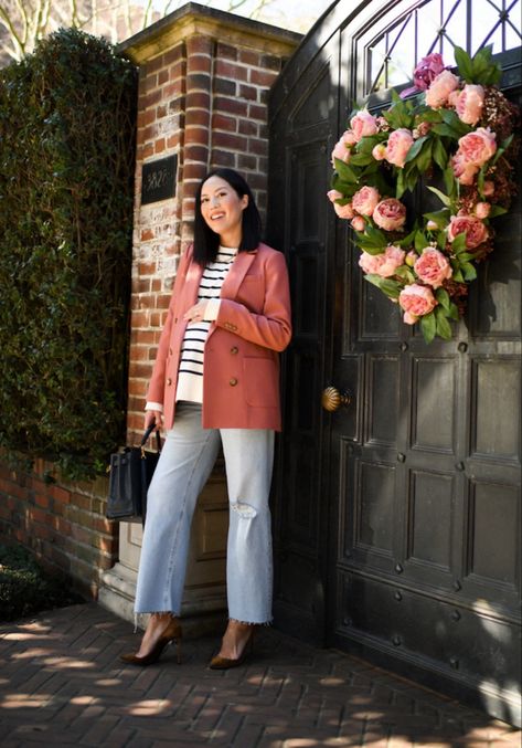 Maternity outfit for Valentines Day! #valentinesoutfit #pinkblazer #businesscasual #babyshower #maternityoutfit Follow my shop @9to5chic on the @shop.LTK app to shop this post and get my exclusive app-only content! #liketkit #LTKbump #LTKstyletip #LTKSeasonal @shop.ltk https://liketk.it/4ua4G Maternity Valentine's Day Outfit, Valentines Work Outfit, Outfit For Valentines Day, Maternity Outfit, Maternity Outfits, Valentine's Day Outfit, Pink Blazer, Day Outfit, Work Attire