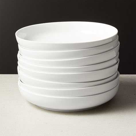 Unique Flatware, White Pasta Bowls, Grey Dinnerware, White Soup, White Pasta, Bone China Dinnerware, Modern Bowl, Appetizer Plates Set, Blue Dinnerware