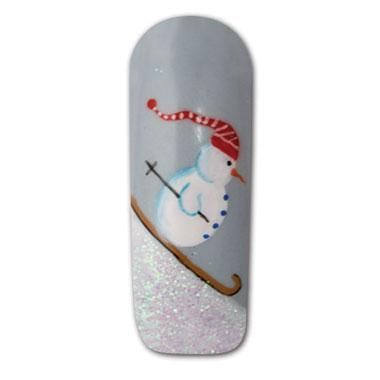 snowman nail art | Found on nailpro.com Ski Nail, How To Nail Art, Penguin Nail Art, Snowman Nail, Snowman Nail Art, Penguin Nails, Skull Nail Art, Snowman Nails, Skull Nails