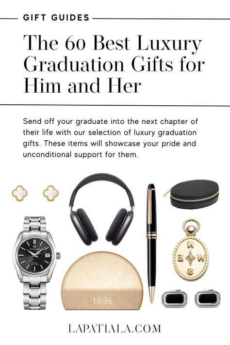 Elevate their success with the perfect luxury graduation gift! From sophisticated watches to timeless jewelry, our curated selection has something for every graduate. Show your pride and support as they embark on their next journey. #LuxuryGradGifts #GraduationInspiration #Classof2024 Graduation Gift For Boyfriend, Promotion Gifts For Him, College Graduation Gifts For Him, Graduation Gift Ideas College, Luxury Graduation, Best Graduation Gifts, Gifts For Your Boss, Graduation Gift Ideas, Graduation Gifts For Him