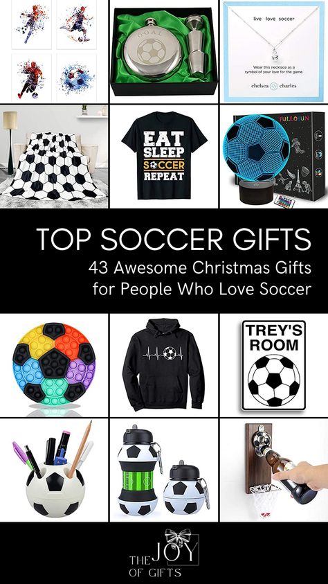 Soccer Mom Gift Ideas, Soccer Birthday Gifts, Soccer Swag Bag Ideas, Soccer Stuff To Buy, Soccer Gifts For Boys, Senior Night Gift Ideas Soccer, Soccer Coach Gift Ideas, Gifts For Soccer Players, Soccer Guy