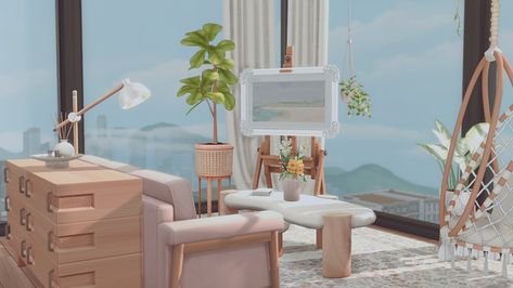 910 Medina Studios - Boho Apartment | Patreon Build Dream Home, Boho Apartment, Boho Apartments, Casas The Sims 4, Two Kids, Sims 4 Build, Professional Makeup Artist, Sims Cc, Winter Garden