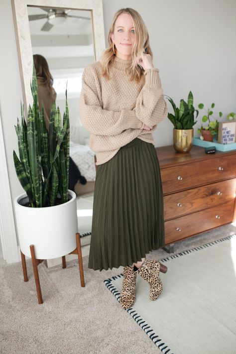 These 9 different Oversized Sweater Outfits will give your everyday sweater new life! Ideas for home, work and even date night. Sweater On Top Of Dress Outfit, Sweater Over Dress Outfit Winter, Oversized Sweater With Skirt, Sweater And Skirt Outfit Autumn, Sweater With Midi Skirt, Long Skirt And Sweater Outfit, Oversized Sweater And Skirt Outfit, Sweaters Over Dresses, Dress With Sweater Over It