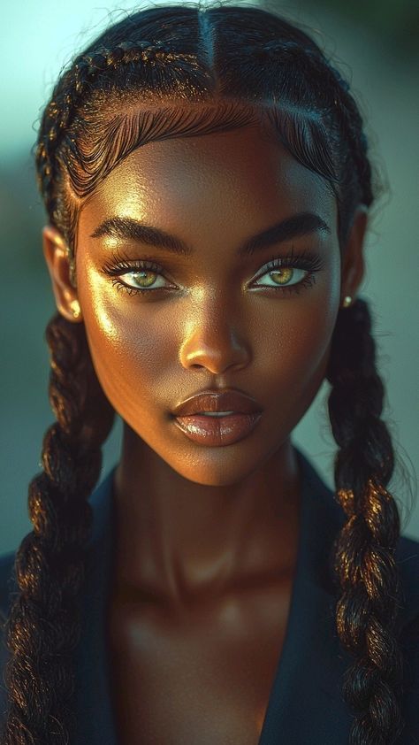 Black Woman Reference Photo, Afro Female, Ebony Hair, Hair Dye Ideas, Dark Skin Women, African Beauty, African American Women, Pretty Eyes, Black Women Art