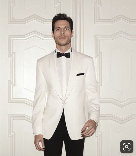 White Jeans For Men, White Tuxedo Wedding, Tuxedo Suit For Men, White Tux, Wedding Tux, Groom Wedding Attire, Classic Tuxedo, Wedding Suits Groom, Groom Tuxedo