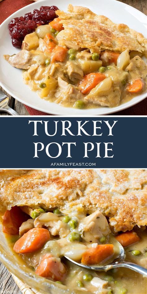 Our Turkey Pot Pie has chunks of tender turkey and vegetables in a flavorful, savory cream sauce - all nestled under a flaky, buttery crust. Turkey Chunks Recipes, Turkey Pot Pie Recipe Easy Pillsbury, Turkey Pie Recipes, Best Turkey Pot Pie, Turkey Pot Pie Recipe Easy, Turkey Pot Pie Casserole, Turkey Potpie, Turkey Casseroles, Arkansas Food