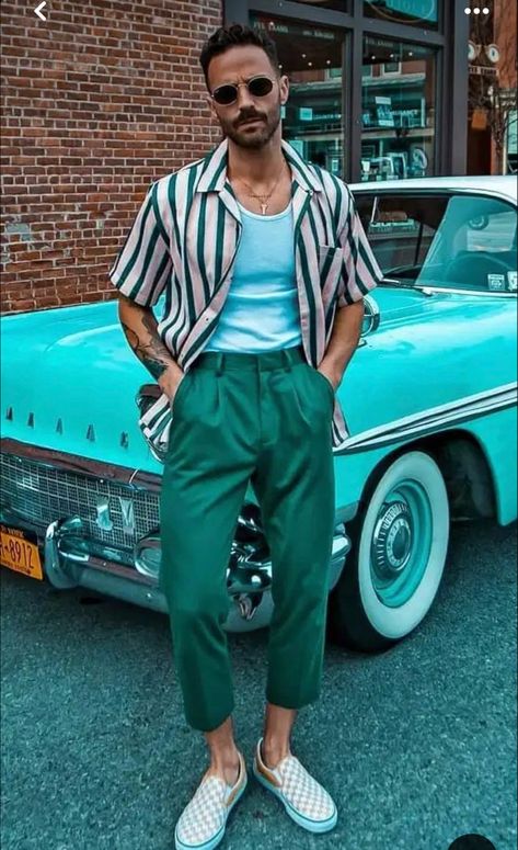 Trousers Outfit Men, Masc Fashion, Flamboyant Natural, 90s Fashion Men, Artist Fashion, Mens Summer Outfits, Mens Casual Outfits Summer, Streetwear Mode, Gettin Hitched