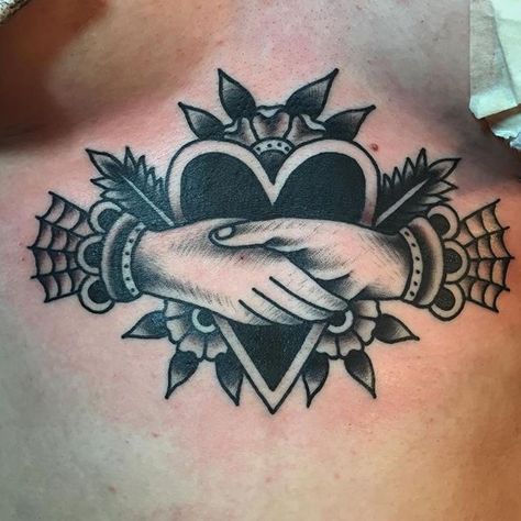 Tattoo by @baileyhrobinson #blackworkers #tattoo #bw #blackwork #blacktattoo Claddagh Tattoo, Thigh Tattoo Quotes, Traditional Tattoo Flowers, Tattoo Flowers, Foot Tattoos For Women, Tattoo Traditional, Geniale Tattoos, Trendy Tattoo, Traditional Ink