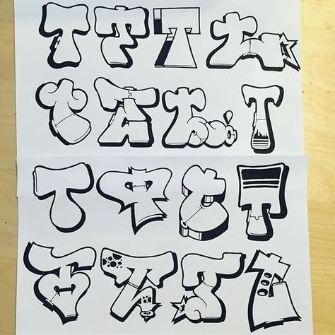 TTTTTTTTTTTTTTTT #Relay Graffiti Throw Up Alphabet, Graffiti Letter T, Gerfittie Art Letters, Grafitti Throw Ups Alphabet, Throw Graffiti Letters, Graff Throwie Alphabet, Graffiti Alphabet Styles, Graffiti Lettering Alphabet, Graffiti Art Letters