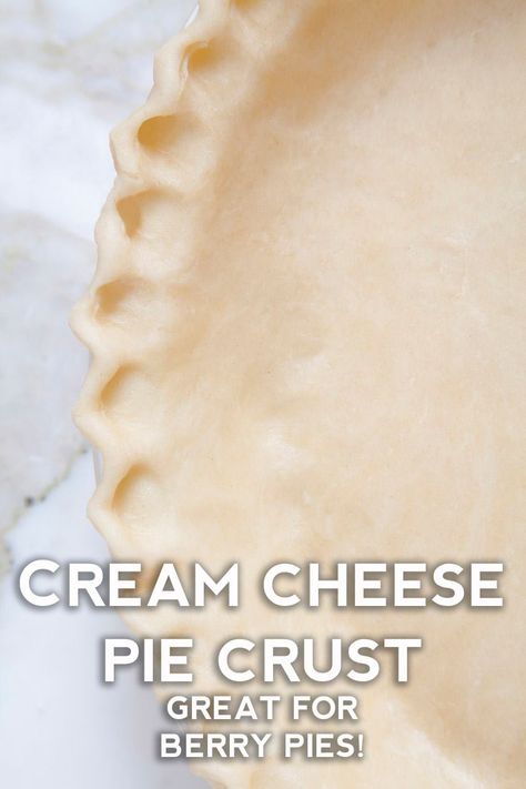 Cheese Pie Crust, Cream Cheese Pie Crust, Homemade Cream Cheese, Pie Dough Recipe, Homemade Pie Crust Recipe, Easy Pie Crust, Cream Cheese Pie, Cheese Crust, Cheese Pie