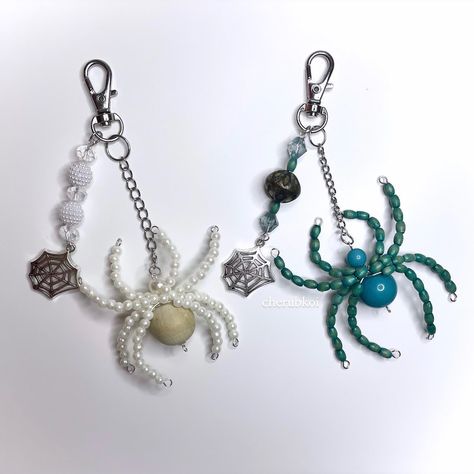 just added these limited edition spider keychains to the site ⚡️ more will come soon :-) making these one offs with recycled beads <33 !!! #spider #spiders #alt #jewelry #jewellery #beadspider #beadedspider #wirework #keychain #bagcharm #spiderjewelry #coquette #dollette #gloomycoquette #morute #moruteaesthetic #smallbusiness #handmade #handmadejewelry #handmadejewellery Alt Jewelry, Recycled Beads, Spider Jewelry, Beaded Spiders, Gothic Emo, Come Soon, Wire Work, Spiders, Keychains