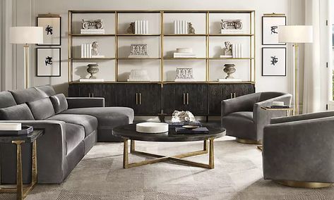 Restoration Hardware Living Room, Small Modern Living Room, Wood Furniture Living Room, Furniture Vanity, Furniture Designs, Bath Furniture, Salisbury, Home Hardware, Restoration Hardware