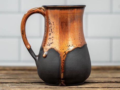 Black clay/underglaze and ancient copper (inspiration, but not mine) https://www.facebook.com/ClayPlantRoad/ Clay Glaze Ideas, Pottery Glaze Ideas, Clay Plant, Clay Glaze, Glaze Ideas, Pottery Glaze, Pottery Pots, Ceramic Glaze Recipes, Clay Mugs