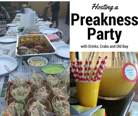 Get a Preakness Party as you and your friends watch the horses race Pimlico. A menu of crabs, corn and beer, is simple and great fun...|See more! Preakness Stakes Party Ideas, Preakness Party Food Ideas, Belmont Stakes Party Food, Preakness Party Ideas, Baltimore Recipes, Horse Party Food, Preakness Party, Derby Food, Kentucky Derby Food