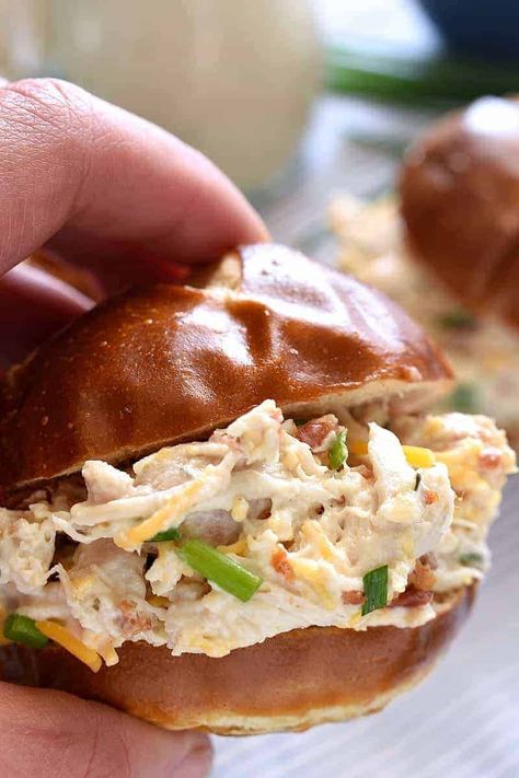 Bacon Cheddar Ranch Chicken Salad – Lemon Tree Dwelling Chicken Bacon Cheddar, Cheddar Ranch Chicken, Ranch Chicken Salad, Chicken Bacon Ranch Wrap, Bacon Wrapped Appetizers, Best Chicken Salad Recipe, Baby Shower Food For Girl, Chicken Salad Recipe Easy, Easy Chicken Salad