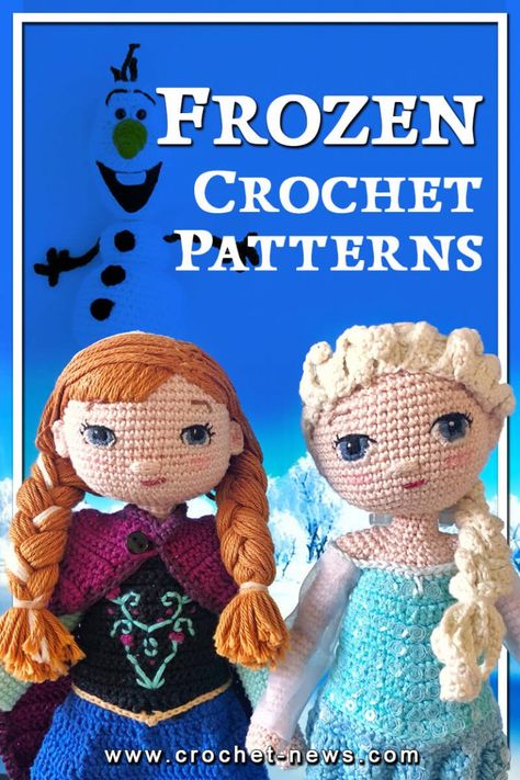 Crochet Frozen Patterns, Crochet Frozen, Crochet Crocodile Stitch Pattern, Crochet Patterns Free Amigurumi, Crochet Olaf, Crochet Box Stitch, Olaf From Frozen, Frozen Pattern, Frozen Dolls