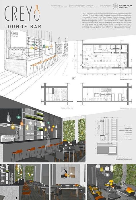 Mixology Magic: Bar Sketch Inspirations Interior Design Boards Presentation, Cafe Interior Design Drawing, Interior Presentation Board, Moodboard Architecture, Bar Sketch, Interior Architecture Presentation, Interior Design Presentation Layout, Office Presentation, Interior Design Presentation Boards