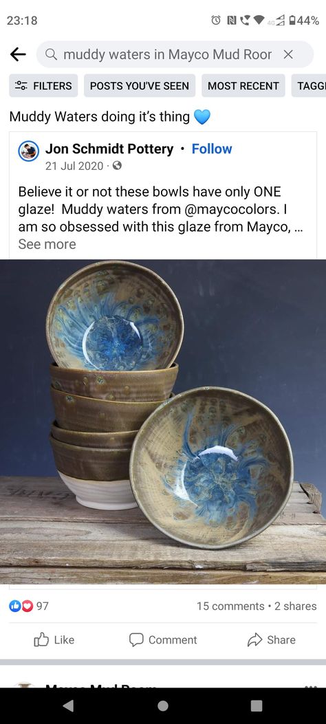 Muddy Waters Glaze Combinations, Muddy Waters Glaze, Glazing Ideas, Glaze Combinations, Glaze Combos, Muddy Waters, Glaze Recipe, Pottery Glazes, Pottery Ideas