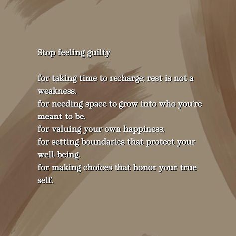 Stop feeling guilty for taking care of yourself. Self-care is not selfish; it’s a necessary part of your well-being. By prioritizing your needs and setting boundaries, you allow yourself to be the best version of you. Remember, you can’t pour from an empty cup, so take time to recharge, reset, and reflect. Embrace the freedom that comes with releasing guilt and choosing peace—your happiness is worth it. ❤️ What’s one way you practice self-care without feeling guilty? 💭 Save this as a gentle... Stop Self Pity, Pouring From An Empty Cup, Choosing Peace, Stop Feeling Guilty, Be The Best Version Of You, Life With God, Empty Cup, Stop Feeling, Feeling Guilty