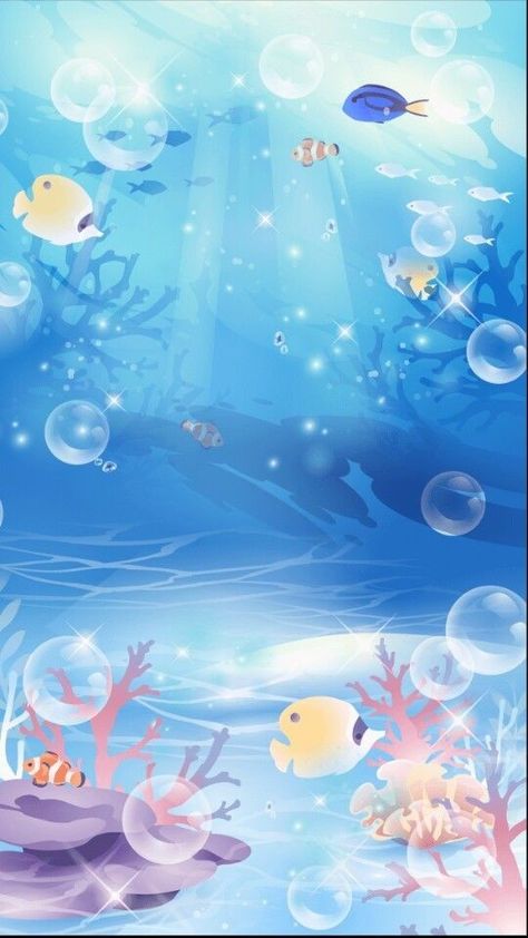 Under The Sea Background, Mermaid Background, Underwater Background, Mermaid Cartoon, Canvas Learning, Ocean Party, Arch Decoration Wedding, Under The Sea Theme, Ocean Wallpaper