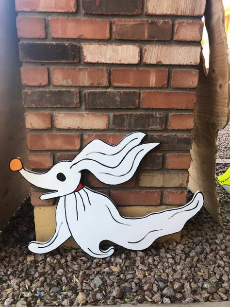 Jack Skellington Cardboard Cutout, Nightmare Before Christmas Wood Cutouts, Halloween Wood Cutouts Yard Decorations, Nightmare Before Christmas Yard Decor, Jack Skellington Decorations, Nightmare Before Halloween, Diy Halloween Door Decorations, Nightmare Before Christmas Drawings, Halloween Yard Art