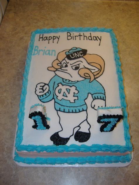 Unc Birthday Party Ideas, Football Bday Party, Cake My Day, Grad Cakes, Carolina Tarheels, 33rd Birthday, Tar Heel, Thanksgiving Inspiration, Carolina Girl