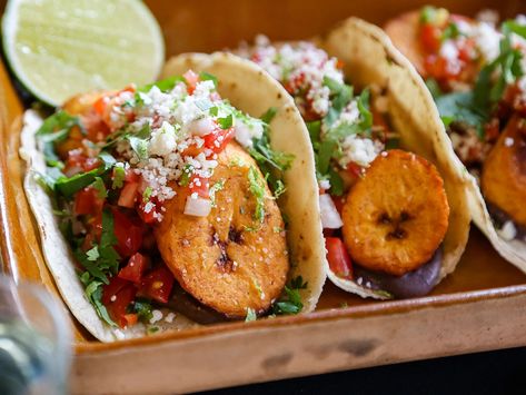 Recipes For Date Night, Tasty Tacos Recipe, Beer Braised Chicken, Fried Plantain, Dried Black Beans, Perfect Margarita, Plantains Fried, Protein Packed Breakfast, Taco Recipes