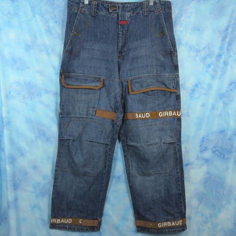 Vintage 90s Marithe Francois Girbaud 36x33 Jeans Baggy Straps Shuttle Tape Cargo #Girbaud #BaggyLoose Girbaud Jeans 90s, Girbaud Jeans, Francois Girbaud, Marithe Francois Girbaud, Style Reference, American Eagle Jeans, Men's Jeans, Jeans Black, Jeans For Sale