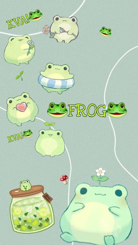 No es mio Ayunoko Frog, Cartoon Frogs, Mushroom Wallpaper, Cartoon Frog, Mushroom Pictures, Frog Wallpaper, Frog Drawing, Daisy Wallpaper, Iphone Wallpaper Pattern