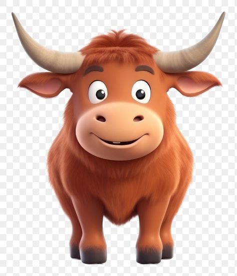 Ox Cartoon, Highland Cow Cartoon, Bull Cartoon, Cartoon Farm Animals, Cartoon Bull, Cow Cartoon, Cow Highland, Cartoon Cow, Png Text