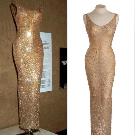 Sparkly Nude Dress, Nude Sparkly Dress, Marilyn Monroe Dress, Crystal Dress, Nude Dress, Iconic Dresses, Pearl Dress, Illusion Dress, Square Garden